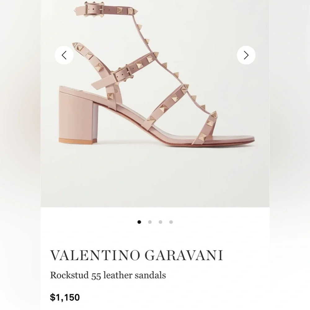 Valentino Garavani Rockstud Leather Sandal - Picture 1 of 7